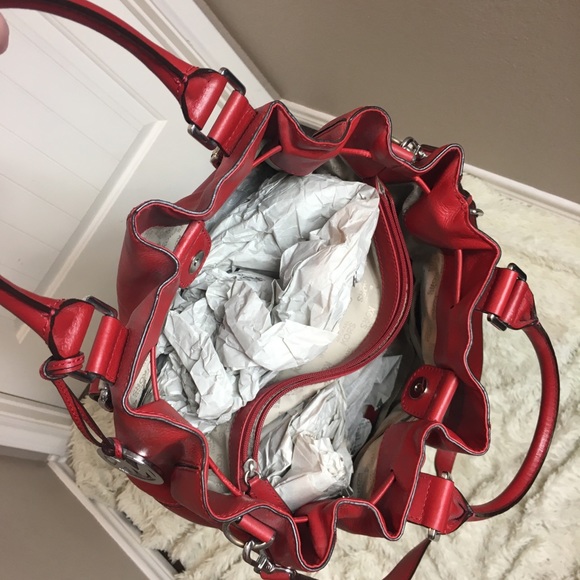 Red Michael Kors purse - Picture 8 of 12